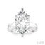 Marquise Shape Semi-Mount Diamond Engagement Ring