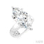 Marquise Shape Semi-Mount Diamond Engagement Ring