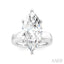 Marquise Shape Semi-Mount Diamond Engagement Ring