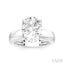 Oval Shape Semi-Mount Diamond Engagement Ring