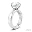 Oval Shape Semi-Mount Diamond Engagement Ring