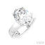 Oval Shape Semi-Mount Diamond Engagement Ring