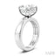 Oval Shape Semi-Mount Diamond Engagement Ring