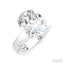 Oval Shape Semi-Mount Diamond Engagement Ring