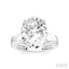 Oval Shape Semi-Mount Diamond Engagement Ring