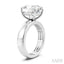 Oval Shape Semi-Mount Diamond Engagement Ring