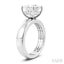 Princess Shape Semi-Mount Diamond Engagement Ring