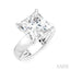 Princess Shape Semi-Mount Diamond Engagement Ring
