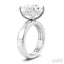 Princess Shape Semi-Mount Diamond Engagement Ring