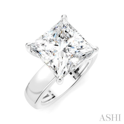 Princess Shape Semi-Mount Diamond Engagement Ring