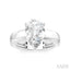 Pear Shape Semi-Mount Diamond Engagement Ring