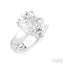 Pear Shape Semi-Mount Diamond Engagement Ring