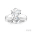 Pear Shape Semi-Mount Diamond Engagement Ring