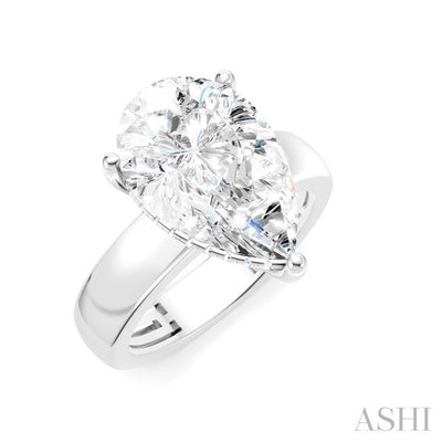 Pear Shape Semi-Mount Diamond Engagement Ring