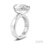 Pear Shape Semi-Mount Diamond Engagement Ring