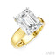 Emerald Shape Semi-Mount Diamond Engagement Ring