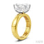 Emerald Shape Semi-Mount Diamond Engagement Ring