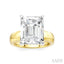 Emerald Shape Semi-Mount Diamond Engagement Ring