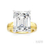 Emerald Shape Semi-Mount Diamond Engagement Ring