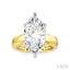Marquise Shape Semi-Mount Diamond Engagement Ring