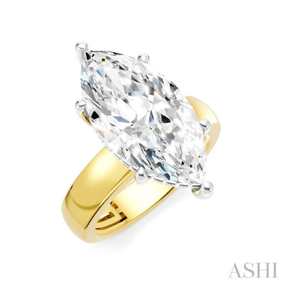 Marquise Shape Semi-Mount Diamond Engagement Ring