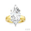 Marquise Shape Semi-Mount Diamond Engagement Ring