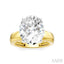 Oval Shape Semi-Mount Diamond Engagement Ring