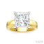 Princess Shape Semi-Mount Diamond Engagement Ring