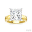 Princess Shape Semi-Mount Diamond Engagement Ring