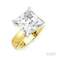 Princess Shape Semi-Mount Diamond Engagement Ring