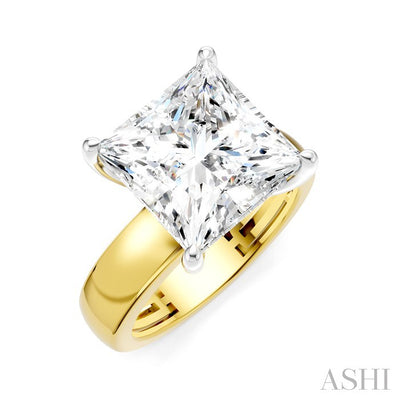 Princess Shape Semi-Mount Diamond Engagement Ring