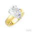 Pear Shape Semi-Mount Diamond Engagement Ring