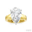 Pear Shape Semi-Mount Diamond Engagement Ring