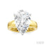 Pear Shape Semi-Mount Diamond Engagement Ring