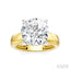 Round Shape Semi-Mount Diamond Engagement Ring