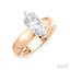 Marquise Shape Semi-Mount Diamond Engagement Ring