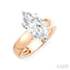 Marquise Shape Semi-Mount Diamond Engagement Ring