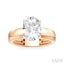 Oval Shape Semi-Mount Diamond Engagement Ring