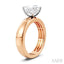 Princess Shape Semi-Mount Diamond Engagement Ring