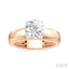 Round Shape Semi-Mount Diamond Engagement Ring