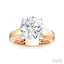 Round Shape Semi-Mount Diamond Engagement Ring
