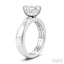 Emerald Shape Semi-Mount Diamond Engagement Ring