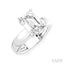 Emerald Shape Semi-Mount Diamond Engagement Ring