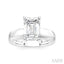 Emerald Shape Semi-Mount Diamond Engagement Ring