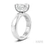 Emerald Shape Semi-Mount Diamond Engagement Ring