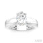 Oval Shape Semi-Mount Diamond Engagement Ring