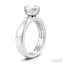 Oval Shape Semi-Mount Diamond Engagement Ring
