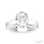 Oval Shape Semi-Mount Diamond Engagement Ring