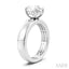 Oval Shape Semi-Mount Diamond Engagement Ring