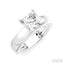 Princess Shape Semi-Mount Diamond Engagement Ring